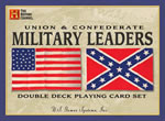 Union and Confederate Military Leaders Playing Cards